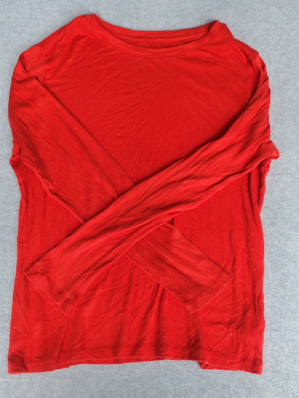 a new day Red Long Sleeve Crewneck Top
